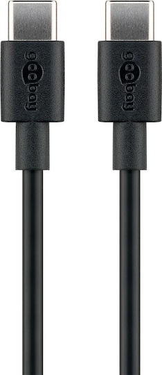 Goobay Cablu USB 2.0 USB-C Masculin - USB-C 60W Negru 2m 51243