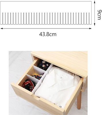 Tpster Plastic Divizor de sertar 43.8x9cm 2buc