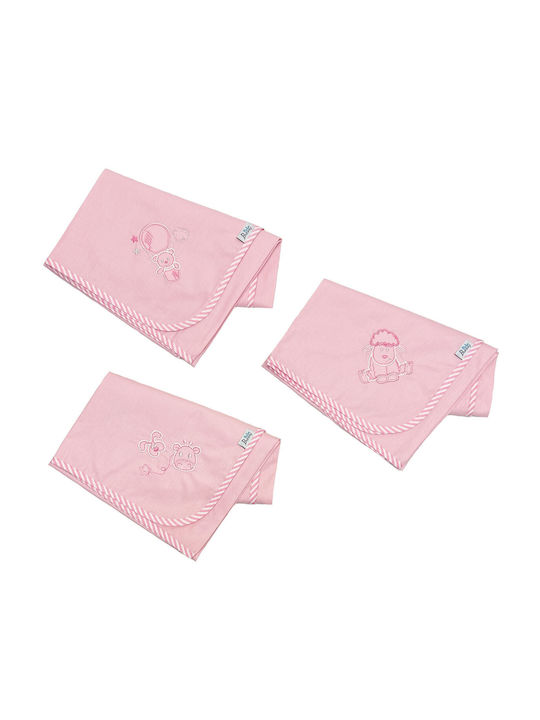 Bunny Bebe Musselin-Swaddle-Tuch Pink 90x90cm. 1Stück