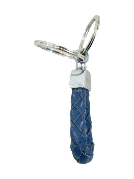 Aeronautica Militare Keychain Leather Blue