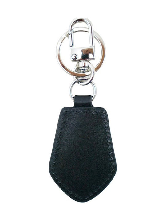 Aeronautica Militare Keychain Leather Black