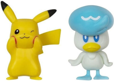 Jazwares Παιχνίδι Μινιατούρα Generation IX Pokemon Pikachu & Quaxly για 4+ Ετών