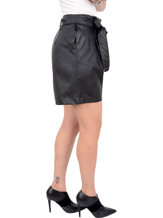 Women's Leather Shorts Black