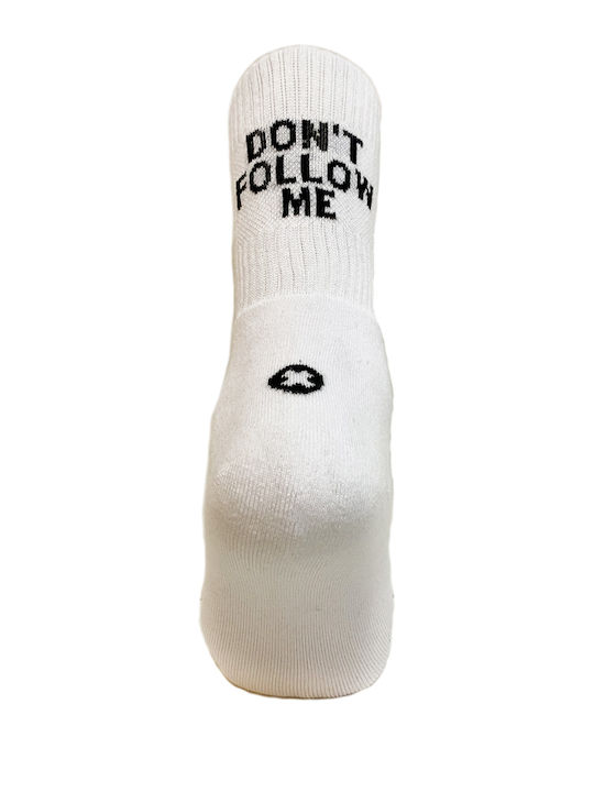Sock Ing Don't Follow Me Чорапи Бял 1Пакет