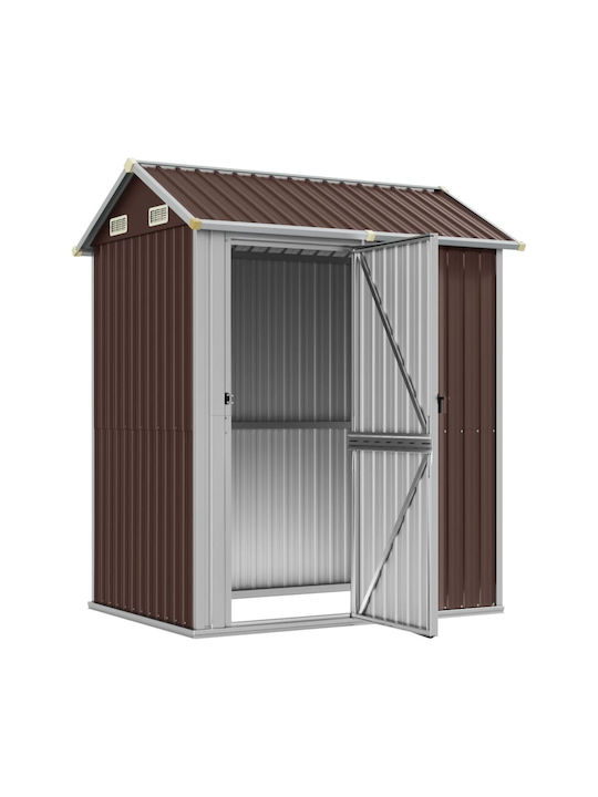Depozit Metalic De Grădină Galvanizat Rezistent La Vânt L1.92xl1.525xh2.37m