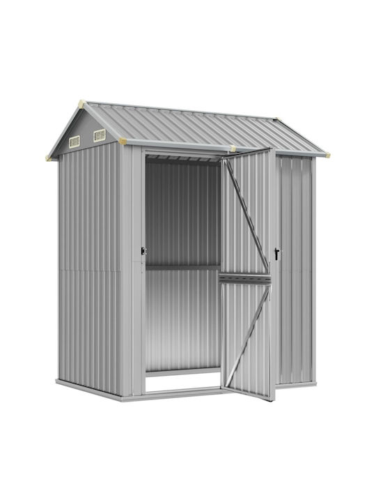 Metallische Gartenhaus Galvanisiert mit Lüftungsschlitzen M1.92xB1.525xH2.37m