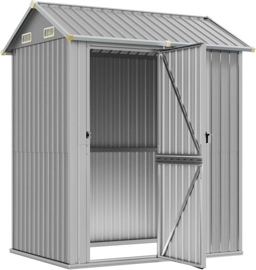 Metallic Garden Warehouse Galvanized with Air Vents L1.92xW1.525xH2.37m