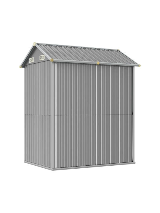 Metallische Gartenhaus Galvanisiert mit Lüftungsschlitzen M1.92xB1.525xH2.37m
