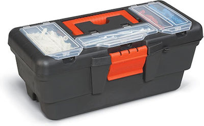 Port-Bag Ekono Hand Toolbox Plastic with Tray Organiser W32xD16xH13cm