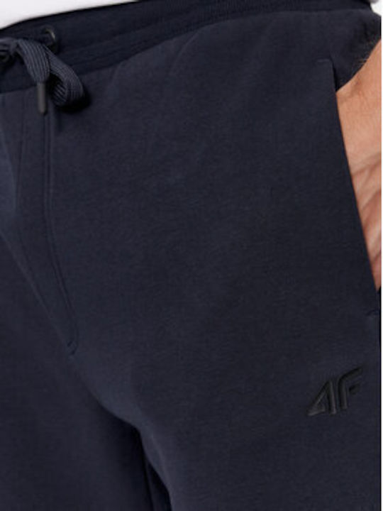 4F Men's Sweatpants with Rubber Blue