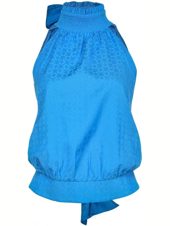 Pinko Women's Athletic Blouse Sleeveless Women's top PINKO BLUE ''''''