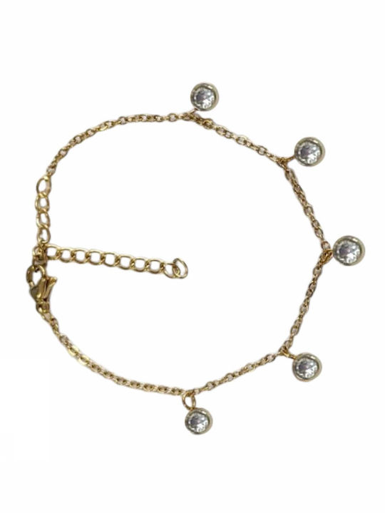 Tatu Moyo Bracelet made of Steel Gold Plated