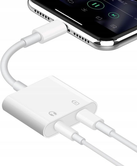 Lightning Konverter männlich zu 3.5mm weiblich Weiß 1 Stück CO2-0062