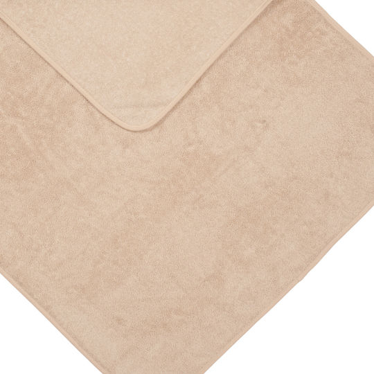 Little Dutch Βρεφική Κάπα-Μπουρνούζι με Κουκούλα Pure Beige 75x75εκ.