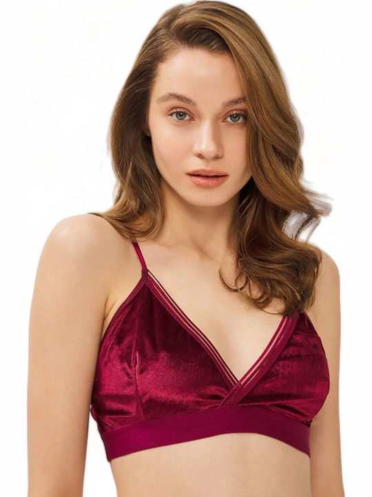 Cansoy Комплект Дамско Бельо Bralette с Бразилско Soft