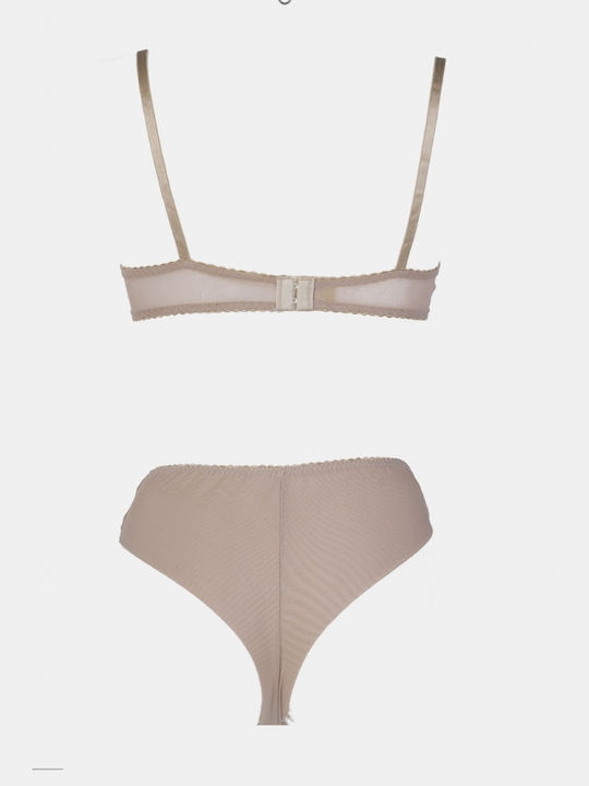 Decoro Σετ Εσωρούχων με Slip Ροζ