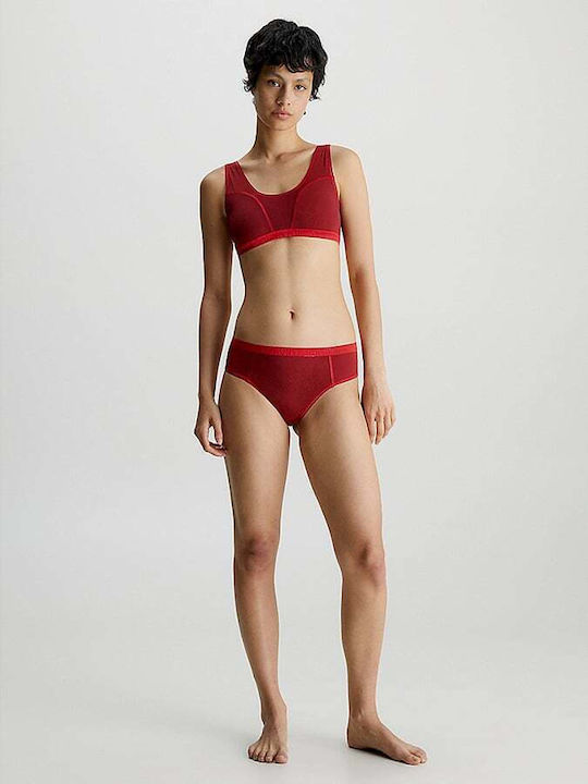 Calvin Klein Set de Lenjerie cu Slip Roșu
