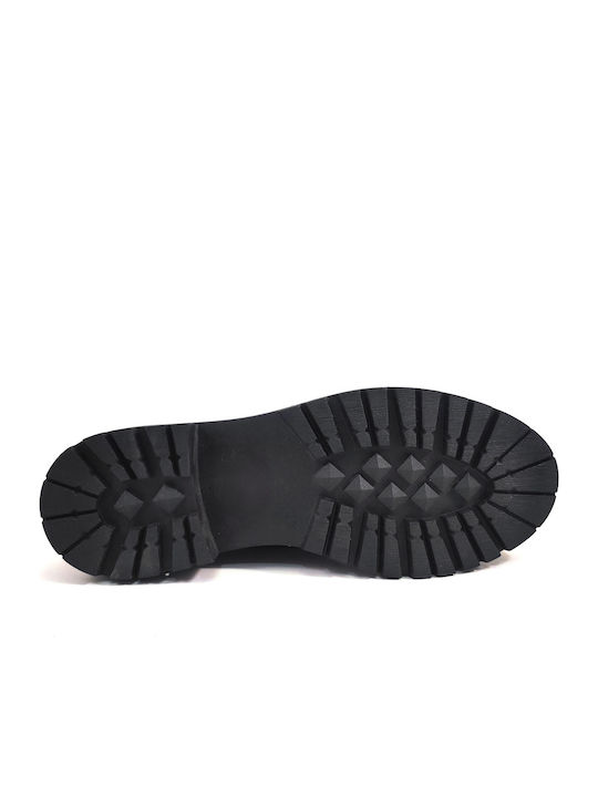 Γυναικεία Slip-On Δερμάτινα Μαύρα