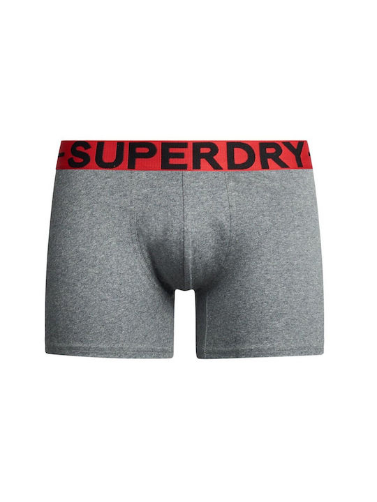 Superdry Herren Boxershorts Grey 2Packung