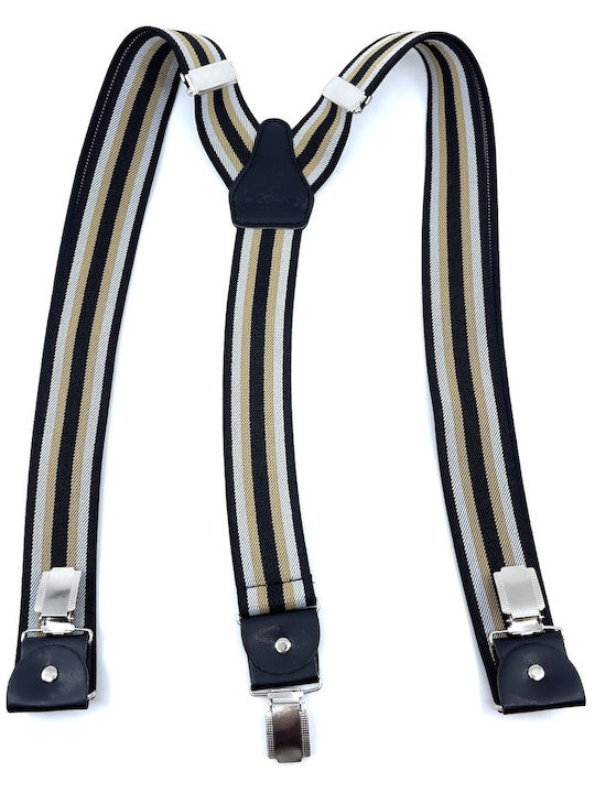Legend Accessories Тиранти Отпечатани Black/beige
