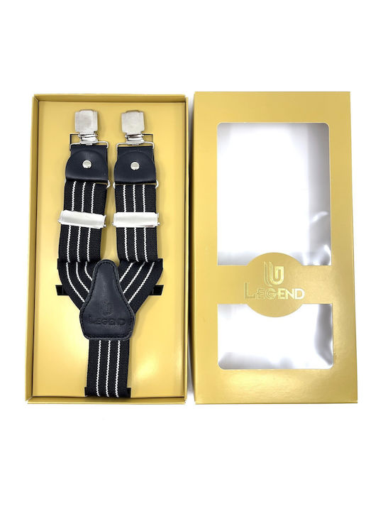 Legend Accessories Тиранти Отпечатани Black/White