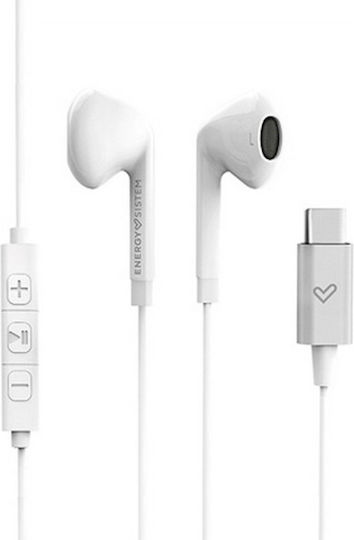 Energy Sistem Smart 2 In-Ear Freihändig Kopfhörer mit Stecker USB-C Weiß