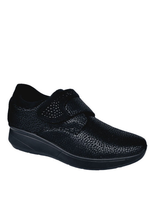 Antrin Damen Oxfords in Schwarz Farbe