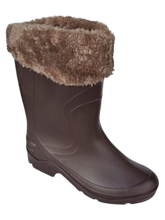 1722 Schürzen für Catering Damen Gummistiefel Braun