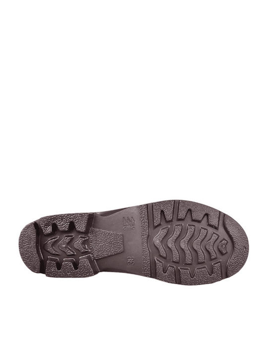 1722 Schürzen für Catering Damen Gummistiefel Braun
