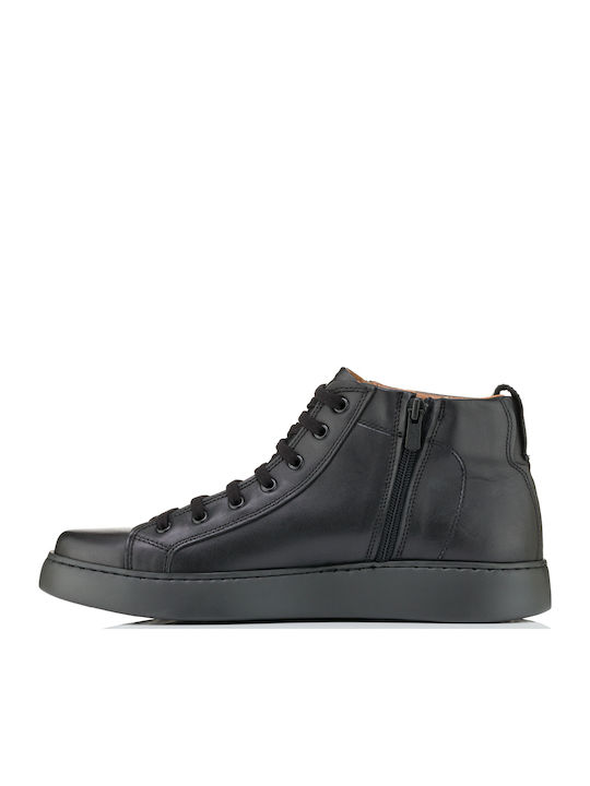 Leder Schwarz Herrenstiefel