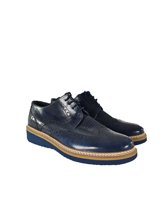 La Pelle Herren Oxfords Blau