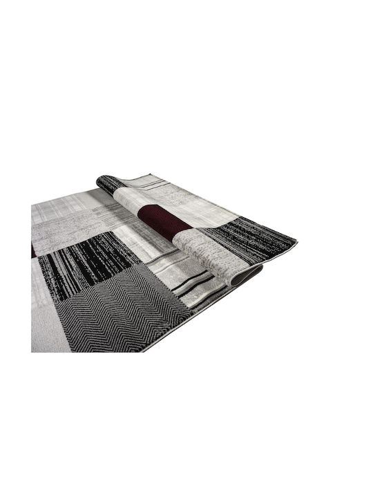 Estia Σετ Μοντέρνα Χαλιά Κρεβατοκάμαρας Red Grey ESPO1694REDGRSET80 3τμχ
