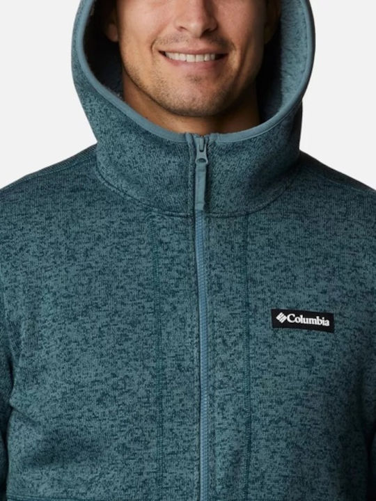 Columbia Full Men's Sweatshirt Jacket with Hood Night Wave