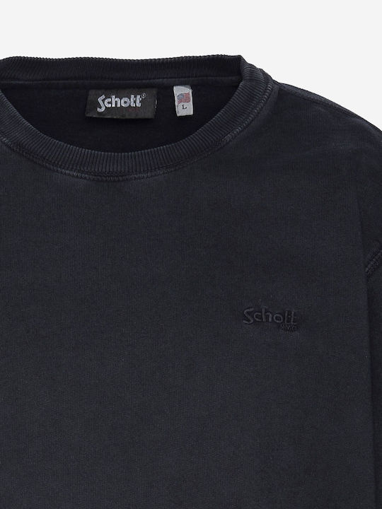 Schott Herren Sweatshirt Black