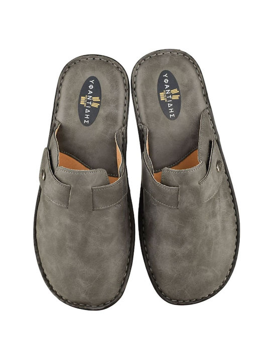 Yfantidis Men's Slipper Gray