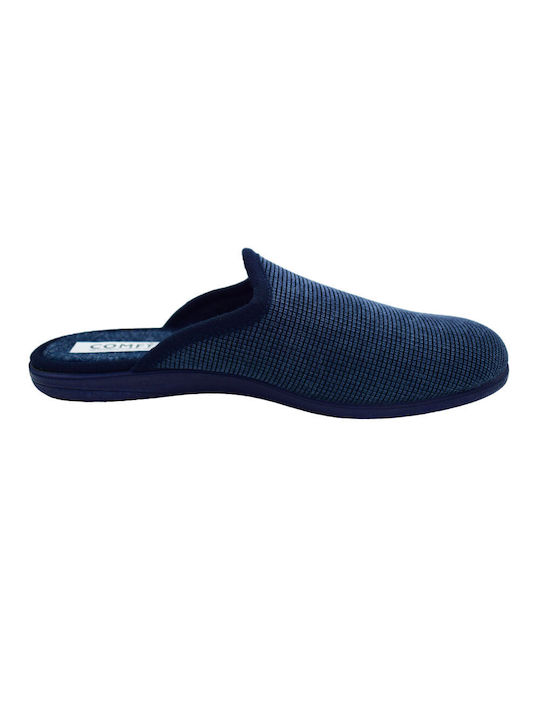 Herrenpantoffeln Mit Blauem Muster Anatomisch