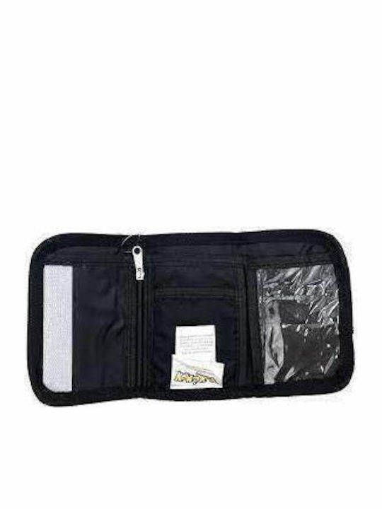 Difuzed Wallet Kids Wallet with Coins with Velcro Black
