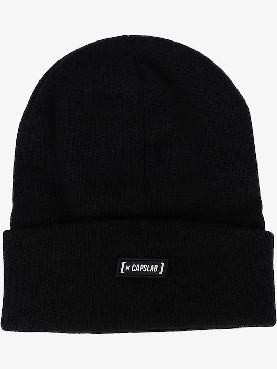 Beanie Unisex Beanie Knitted in Black color