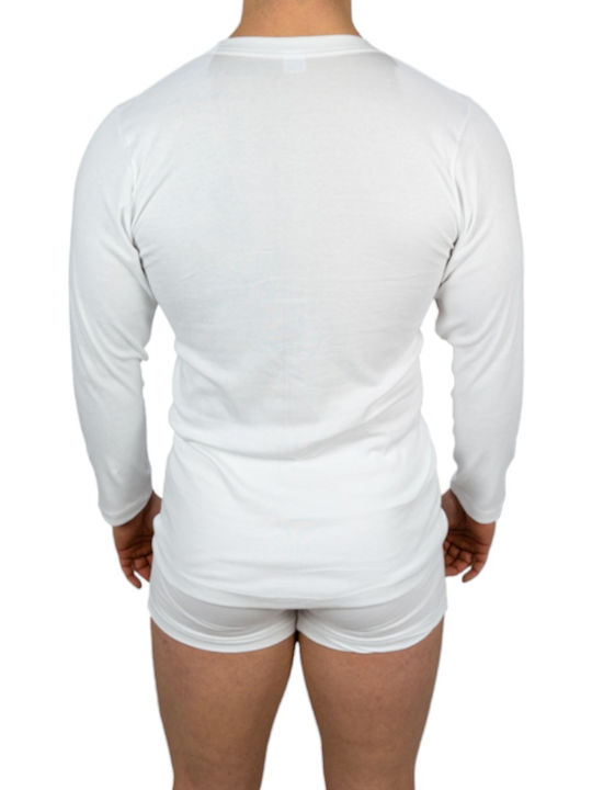 Giorgio Men's Undershirts Long-sleeved White 1Pachet