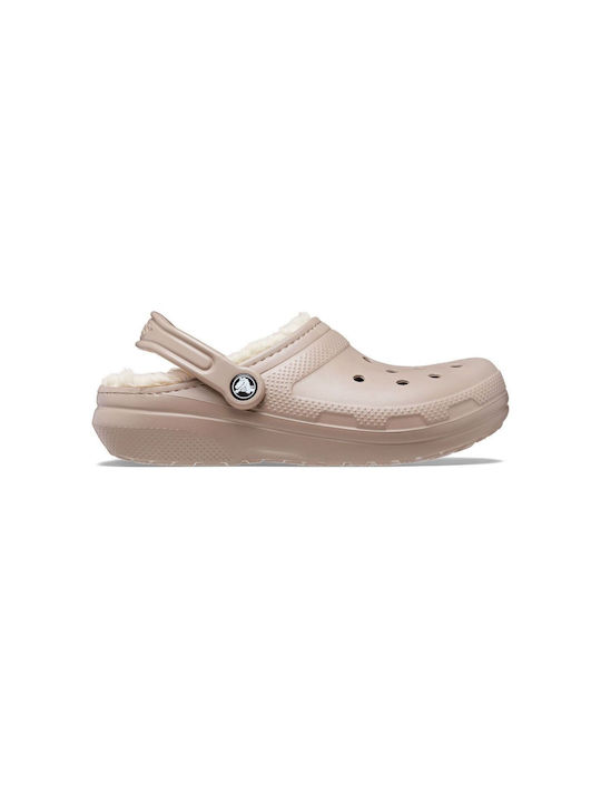 Crocs Ανατομικά Σαμπό με Γούνα Μπλε