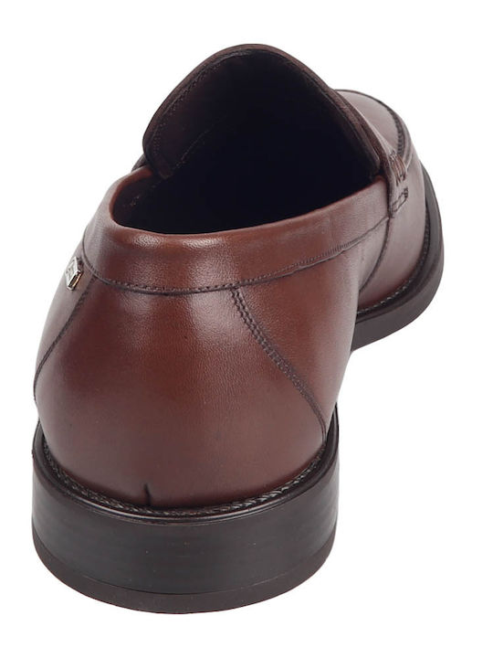 7625 Men's Leather Loafers Brown