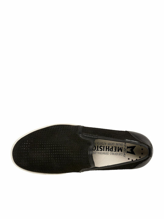 De piele Slip-on-uri pentru bărbați Negre