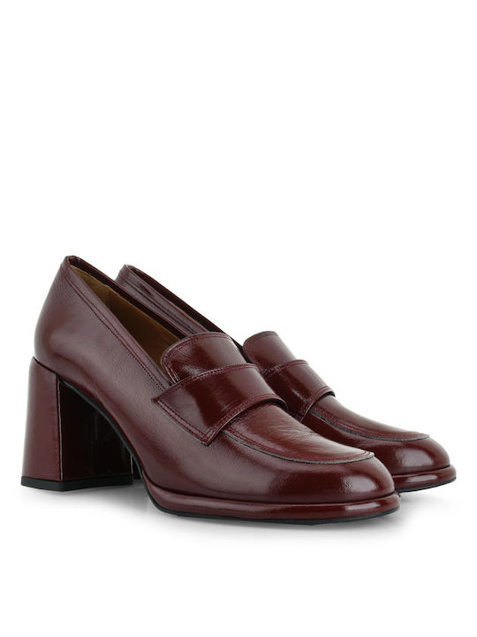 Tsakiris Mallas Leather Burgundy Heels