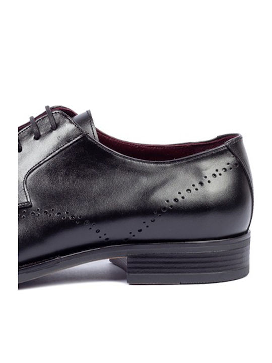Leder Herren Oxfords Schwarz