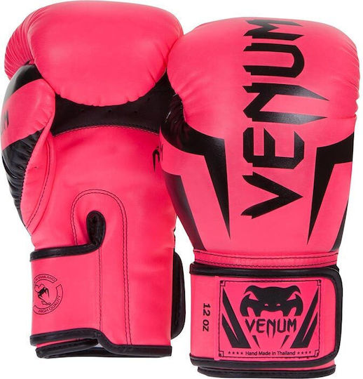 Venum Elite Γάντια Πυγμαχίας Δερμάτινα για Αγώνα Ροζ