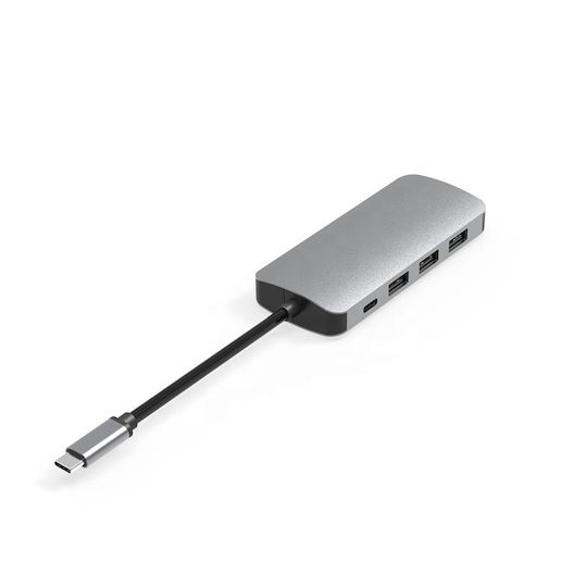 USB-C Docking Station mit HDMI 4K PD Ethernet Gray (0106)