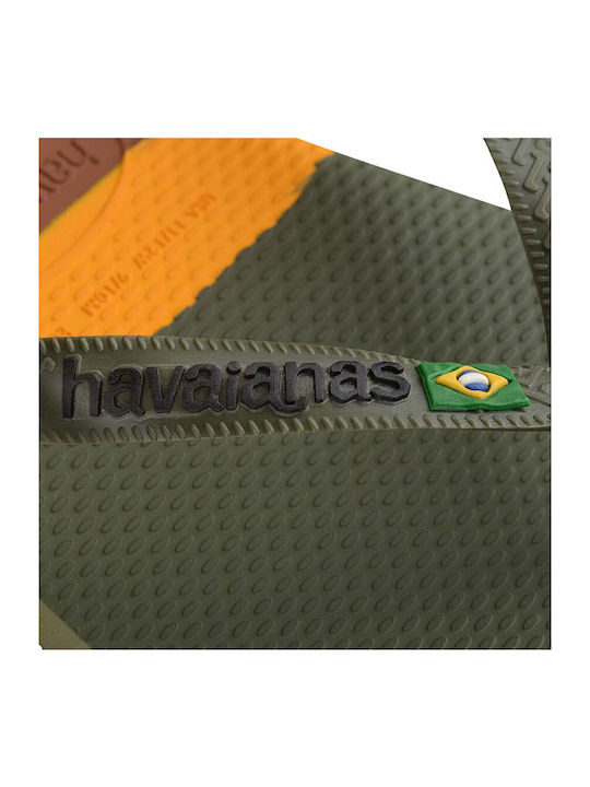 Brasil Tech Men's Flip Flops Khaki