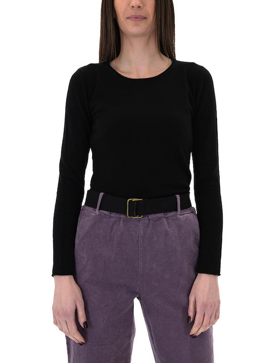 Matchbox Damen Langarm Pullover Black