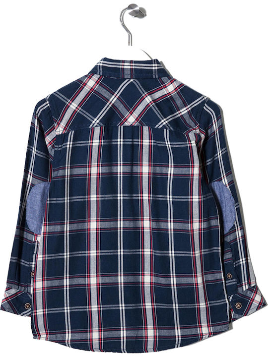 Zippy Kids Checked Shirt Navy Blue