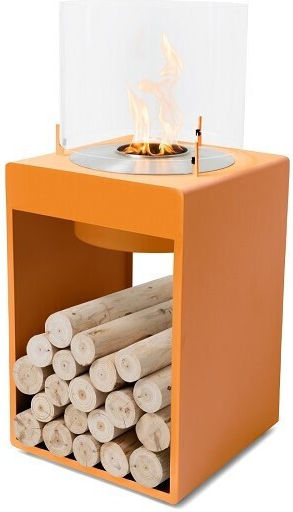 Ecosmart Fire Pop 8t Επιδαπέδιο Τζάκι Βιοαιθανόλης Εσωτερικού / Εξωτερικού Χώρου Μαύρο 45x45x99.6cm